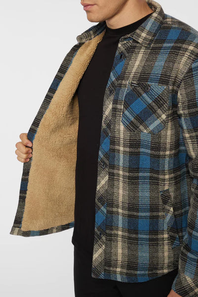 O’Neill Mens Redmond Sherpa Flannel - Black