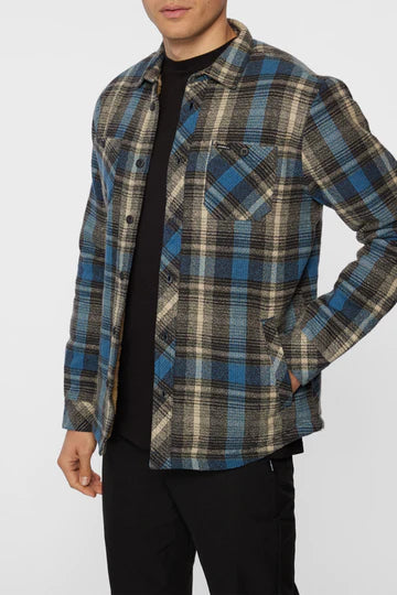 O’Neill Mens Redmond Sherpa Flannel - Black